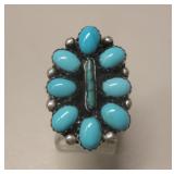 Sterling Silver Sleeping Beauty Turq. SW Ring