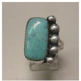 Sterling Silver Utah Turquoise SW Ring