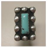 Sterling Silver Utah Turquoise SW Ring