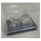 Glass Cinderella Carriage 5"