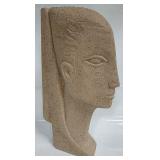18" Ceramic Bust Signed