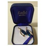 Ariki Paua Shell Earrings 22KT Gold Plated