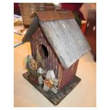 Rustic Wood Birdhouse - 8" Tall
