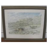 Framed Signed & Numbered Print - 27" x 22"