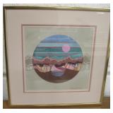 Framed Original Watercolor - 14" x 14"