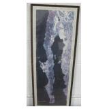 Framed Baja California Satellite Poster