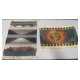 Lot Of 2 Woven Runners 15" X 23" & 13" X 72"