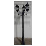 82" Metal Lamp Post Cut Cord Hole In Top