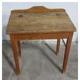 21" x 13" x 22" Vintage Wood School Desk
