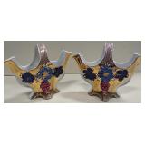 Pair Of Porcelain Baskets 4" - Germany