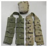 2 Korean War Era Ammo Belts & Canteen