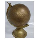 13" Spinning Brass Globe