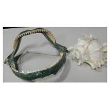 Conch Shell & Shark Jaw - Jaw Is 13.5" Wide