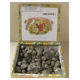 Vtg Cigar Box Full Of Iron Pyrite (Fool
