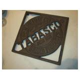 8" x 8" McIlhenny Co. Tabasco Cast Iron Trivet