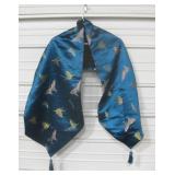 Silk Butterfly Design Stole - 72" x 16"