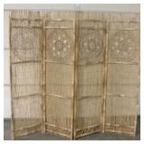 4-Panel Bamboo Room Divider / Privacy Screen