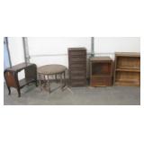 5 Tables, Shelves & Drawer Unit - Vintage