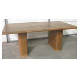 Vintage Wood Dining Table w/o Leaf