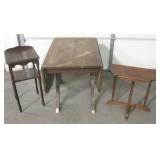 Double Drop Leaf Dining Table & 2 Other Tables