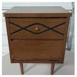 17" x 14" x 24" Wood Side Table