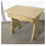 Wood Bench - 22.5" x 14.5" x 18"