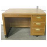 Vintage Wood Desk - 44" x 32" x 29"