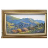 Framed Original Painting - 37" x 21"