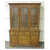 Vtg Bassett 2-Piece China Cabinet