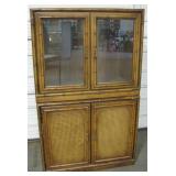 Vintage Dixie 2-Piece Display Cabinet w/ Drawer