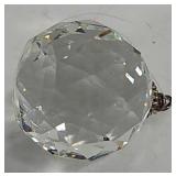 1.5" Faceted Crystal Ornament