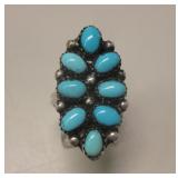 Sterling Silver Sleeping Beauty Turq. SW Ring