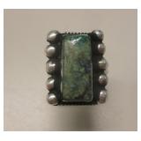 Sterling Silver Cerrillos Turquoise SW Ring