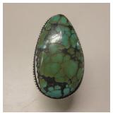 Sterling Silver Lander County Turquoise SW Ring