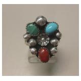 Sterling Silver Multi-Stone SW Ring