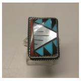 Sterling Silver Multi-Stone SW Ring