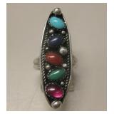 Sterling Silver Multi-Stone SW Ring