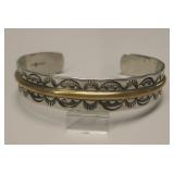 Navajo Sterling & 12KT Gold Filled Bracelet
