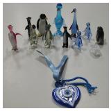 Glass Animal Figurines - 2" Tallest