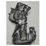 Large Cast Metal Brooch