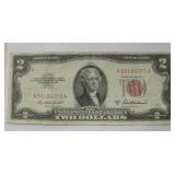 Series 1953A Red Seal $2 Bill - United States Note