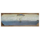 32" x 9" x 9" Vintage Metal Military Tool Chest