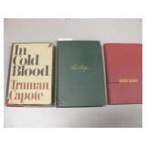 3 HC Books - In Cold Blood, Maltese Falcon, etc