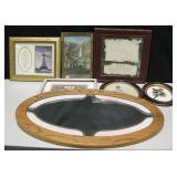 Oval Mirror, Framed Prints, Stitch Work & More