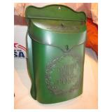 "North Pole Post" Metal Mailbox - 15" Tall