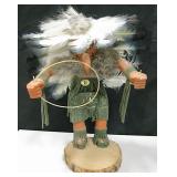 17" Hoop Dancer Kachina - Navajo Signed w/ Census