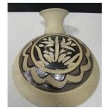 Signed Stoneware Decor Canteen - 11" Long