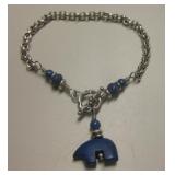 Sterling Silver & Lapis Lazuli Bracelet - Tested