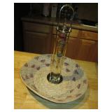 12.5" Coil SW Style Bowl & 13" Galileo Thermometer
