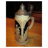 Vtg 9" West Germany Lidded Stein